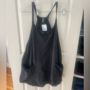 Free people hot shot mini dress! Black! Size M. NWT!